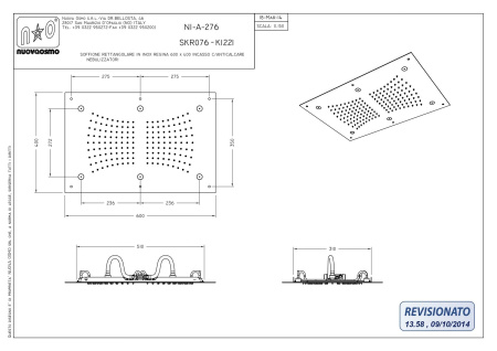 Душевая головка Graffio KI221/CR цвет хром