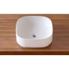 Раковина из сантехнического фарфора Lavinia Boho Bathroom Sink Slim 33311006 40х40 накладная цвет белый без отверстий под смеситель