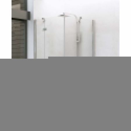 Душевой уголок New Trendy NEW RENOMA Chrome D-0113A/D-0085B 100х90 стекло прозрачное профиль хром без поддона