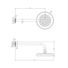 Верхний душ Gessi Venti20 65148#710 20х20 латунь