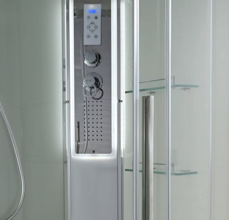 Душевая кабина AvaCan EM EM3912RLEDT 120х90 асимметричная с крышей ориентация правая