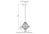 Светильник подвесной Crystal Lux Cuadra (Цуадра) CUADRA SP15W LED GOLD