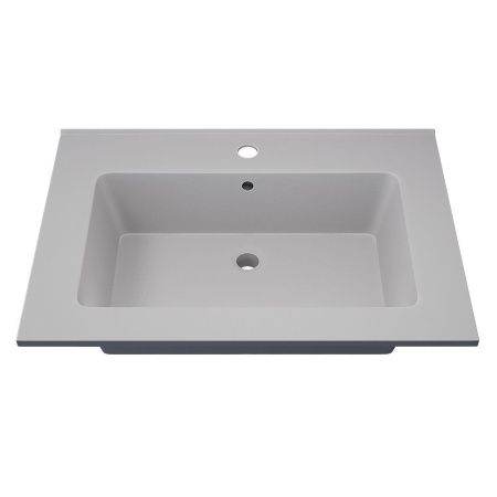 Раковина из искусственного камня Uperwood Parma Quartz 291003001 70х50 полувстраиваемая цвет белый