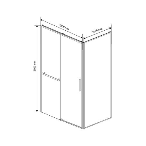 Душевой уголок Vincea Slim Soft VSR-1SS1015CLG 150х100 стекло прозрачное профиль золото брашированное - фото 4