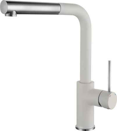 Смеситель для кухни Rivelato 1573503 brina cromo на мойку белый/хром