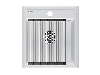 Кухонная мойка + коландер Paulmark PM114651-WH+R375-BS 46х51 цвет белый