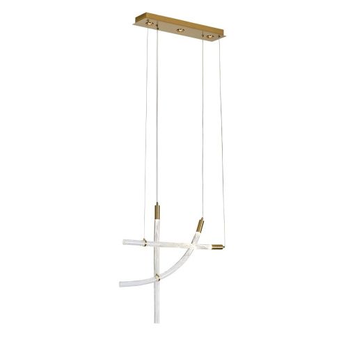 Светильник подвесной Delight Collection OD2412-3 gold/clear - фото 2