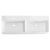 Раковина керамическая Cezares MOLVENO 46 CZR-MIL-120-2-LVB 120х50 подвесная цвет белый 2 отверстия под смеситель