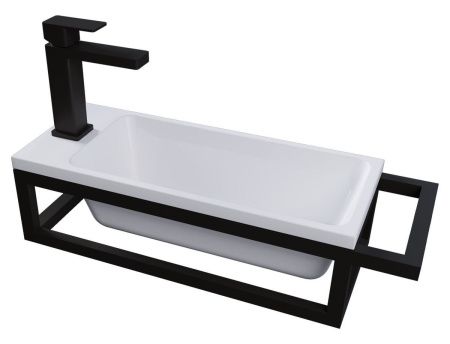 Консоль под раковину Grossman Метрис 105002 60х20 подвесная цвет белый