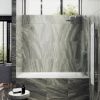 Душевая шторка на ванну Maybah Glass MGV-143-1у 65х140 стекло тонированное профиль белый ориентация универсальная