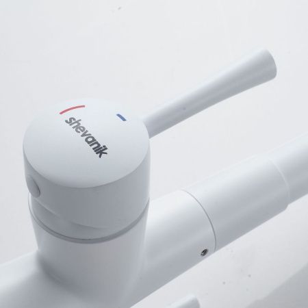 Смеситель для кухни Shevanik S428C на мойку белый