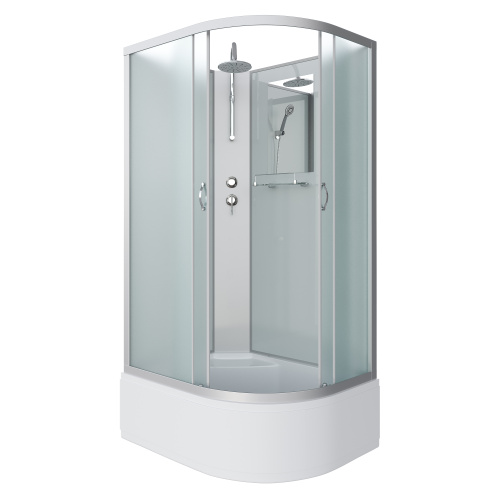 Душевая кабина Niagara Classic 23101424LBKT 120х80 асимметричная без крыши