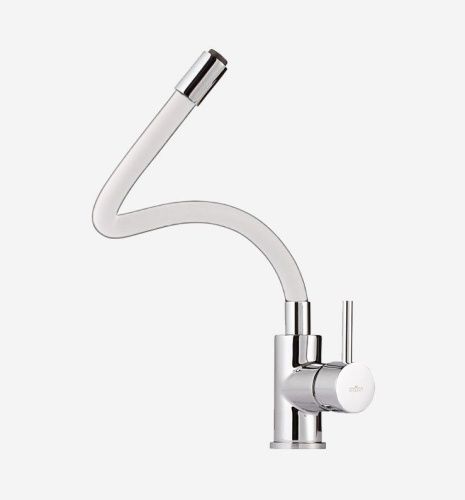 Смеситель для кухни Webert Viper VP920602744 на мойку белый/хром - фото 4