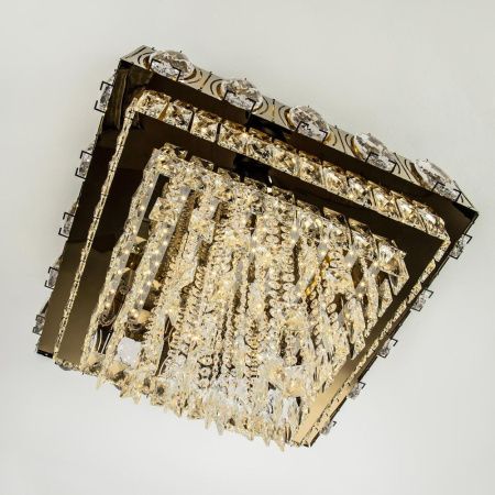 Люстра потолочная LED4U L9438-500-500 GD с УД