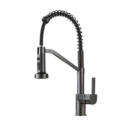 Смеситель для кухни Shevanik S963T на мойку оружейная сталь