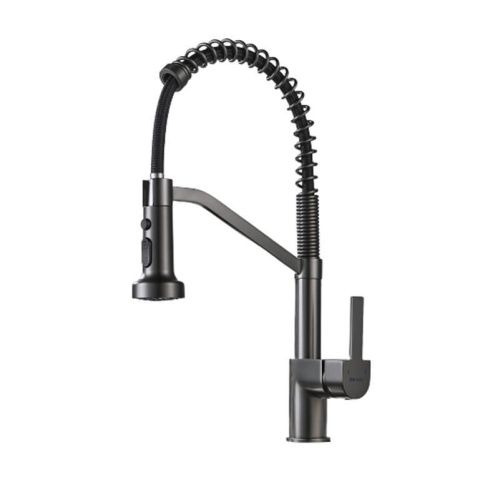 Смеситель для кухни Shevanik S963T на мойку оружейная сталь - фото 2