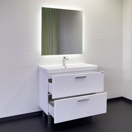 Тумба с раковиной Comforty Танжер 00-00019535CF 90х50 напольная цвет белый