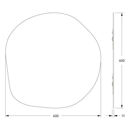 Зеркало Evoform Essence BY 0327 60х60 подвесное