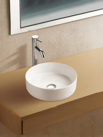 Раковина из сантехнического фаянса WeltWasser WW SK 10000003854 40х40 подвесная цвет белый без отверстий под смеситель