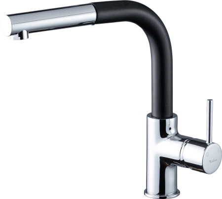 Смеситель для кухни Rivelato 9022208 antracite cromo на мойку черный/хром