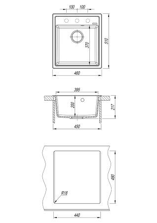 Кухонная мойка Misty Imperial IMP-46х51-02 46х51 цвет бежевый