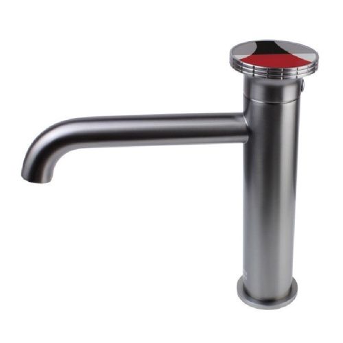 Смеситель Bronze de Luxe OMG! 9009GM-R на раковину серый - фото 4