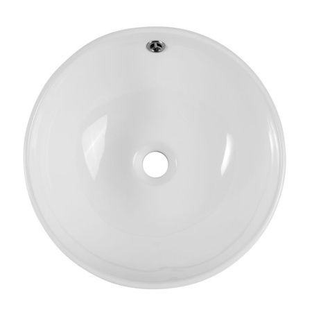 Раковина из сантехнического фаянса BelBagno BB1077 40х40 накладная цвет белый без отверстий под смеситель