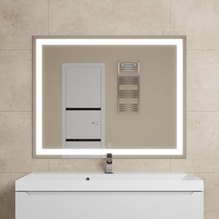 Зеркало с подсветкой и антизапотевателем Uperwood Tanos 291020224 100х80 подвесное