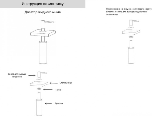 Дозатор для мыла Grocenberg AC0032 - фото 3