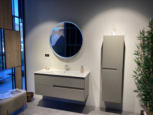 Зеркало в ванную Orka Moonlight 3001336 75х75 цвет бежевый матовый - фото 3