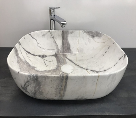 Раковина из санфаянса CeramaLux K397G125 50х40 накладная цвет многоцветный