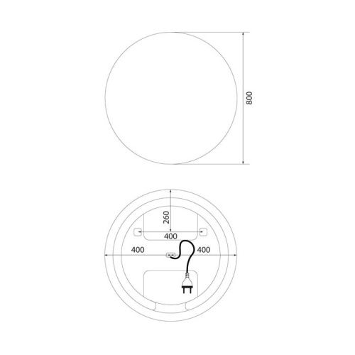 Зеркало с подсветкой IDDIS Bild BIL8000i98 80х80 цвет белый - фото 4
