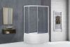 Душевой уголок Royal Bath BK RB8120BK-C-R 120х80 стекло матовое профиль белый с поддоном