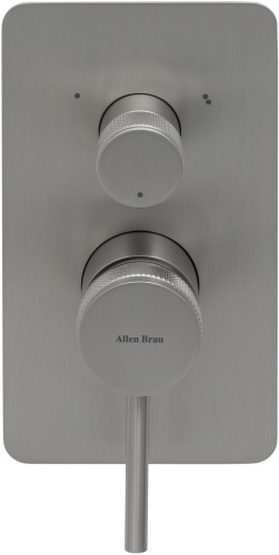 Смеситель для ванны с душем Allen Brau Priority 5.31A11-BN встраиваемый в стену никель без термостата - фото 4