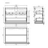 Тумба под раковину Sancos Libra Floor LB120F-2ECH 120х50 напольная цвет коричневый