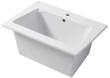 Раковина керамическая Disegno Ceramica Landscape MX07050101 71х51 накладная цвет белый глянцевый