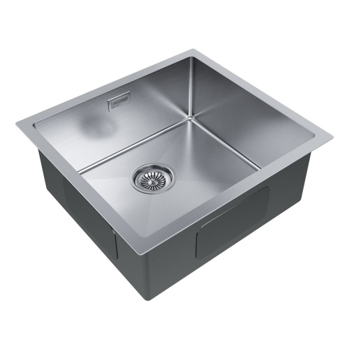 Мойка кухонная Paulmark GERBERG 48 UNI PM254844-BS 48х44 брашированная нержавеющая сталь - фото 2