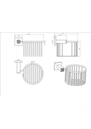 Держатель для освежителя воздуха CeramaLux Venezia 88617-1