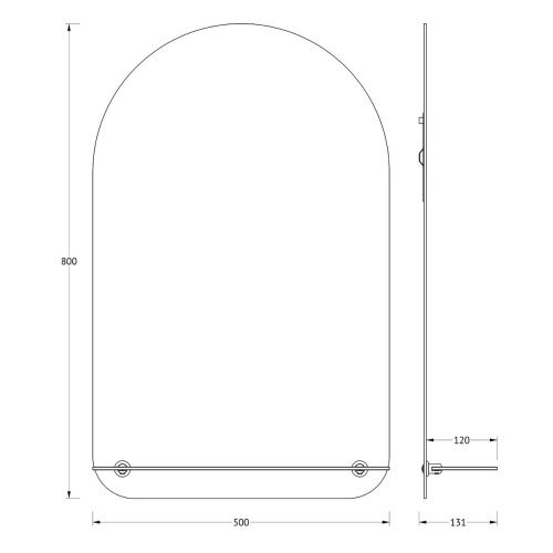Зеркало Evoform Optima BY 0511 50х80 подвесное - фото 2
