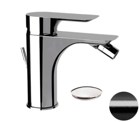 Смеситель Remer Infinity I20CFP на биде черный брашированный хром без термостата Смеситель Remer Infinity I20CFP на биде черный брашированный хром без термостата