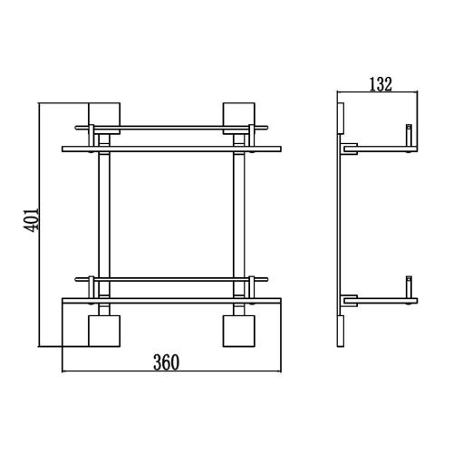 Полка в ванную комнату Savol S-06522Q - фото 3
