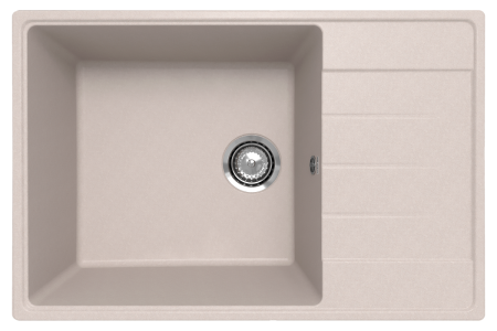 Кухонная мойка Ulgran Quartz Prima 760-10 76х50 цвет песочный