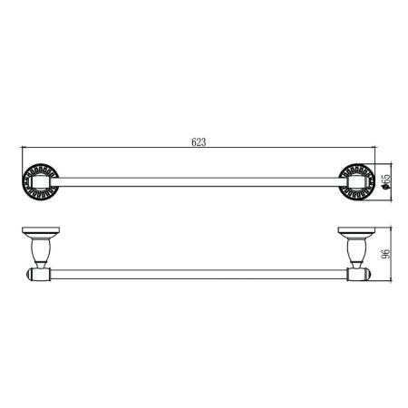 Полотенцедержатель Savol S-606624H