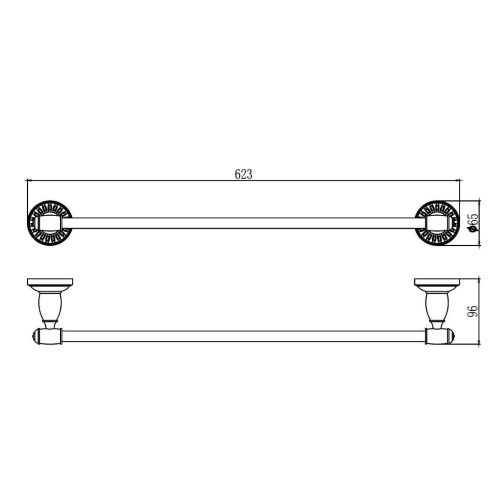 Полотенцедержатель Savol S-606624H - фото 3