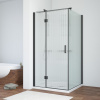 Душевой уголок Vegas-Glass AFP-Fis TUR+NOVO AFP-Fis NOVO 80*120 02М Moru L 80х120 стекло рифленое профиль черный матовый без поддона
