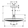 Верхний душ Hansgrohe Raindance Select 26467000 25х25 хром