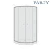 Душевой уголок Parly Z9111 90х90 стекло с рисунком профиль хром с поддоном