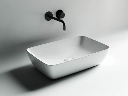 Раковина из сантехнического фарфора Ceramica Nova FORM CN2003 60х40 накладная цвет белый
