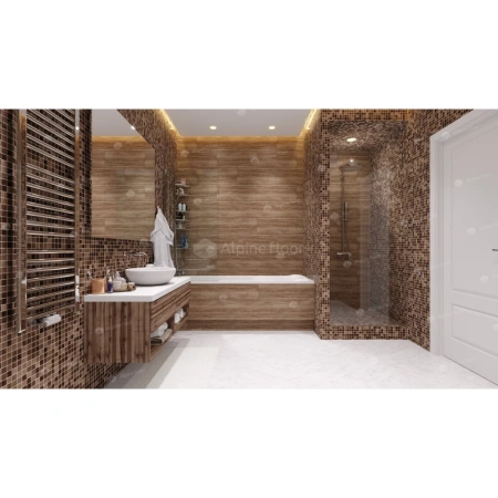 Кварцвиниловая плитка Alpine Floor Grande Stone ECO 8-1-1 gloss Дымчатый Лес толщина 0.3 см 43 класс 470х470