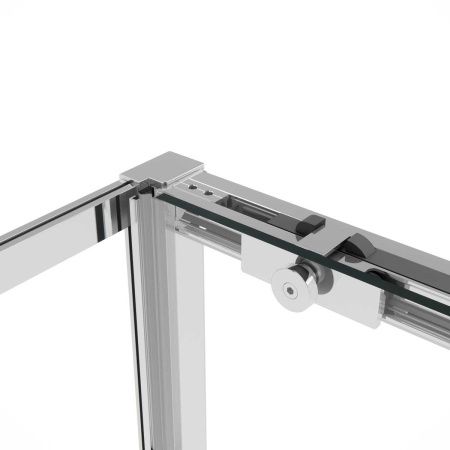 Душевой уголок Vincea Slim Soft VSR-1SS9015CL 150х90 стекло прозрачное профиль хром без поддона